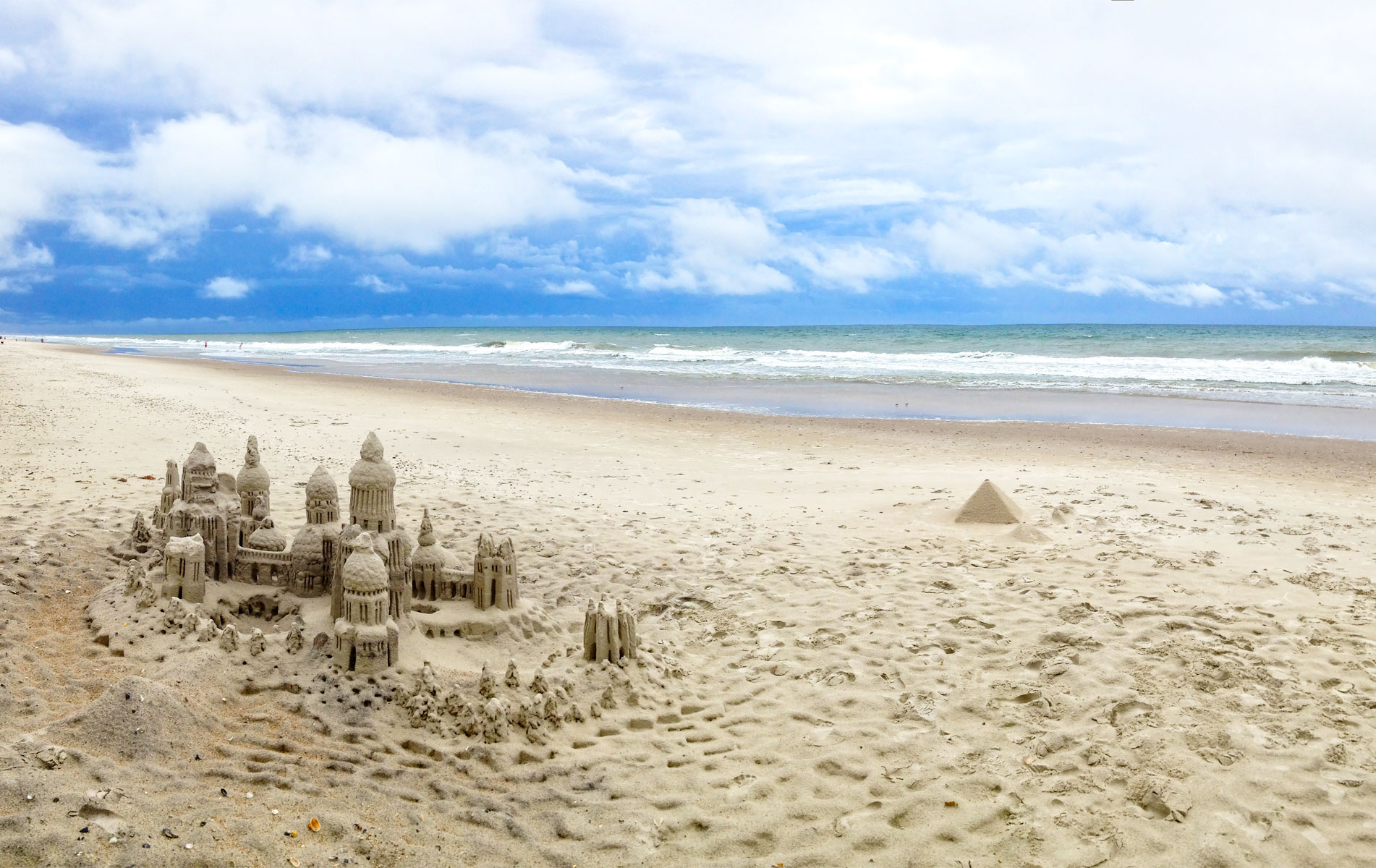 Surviving the Storm: sandcastle and photo by artist Lou Gagnon - 2015© LynnVale Studios llc